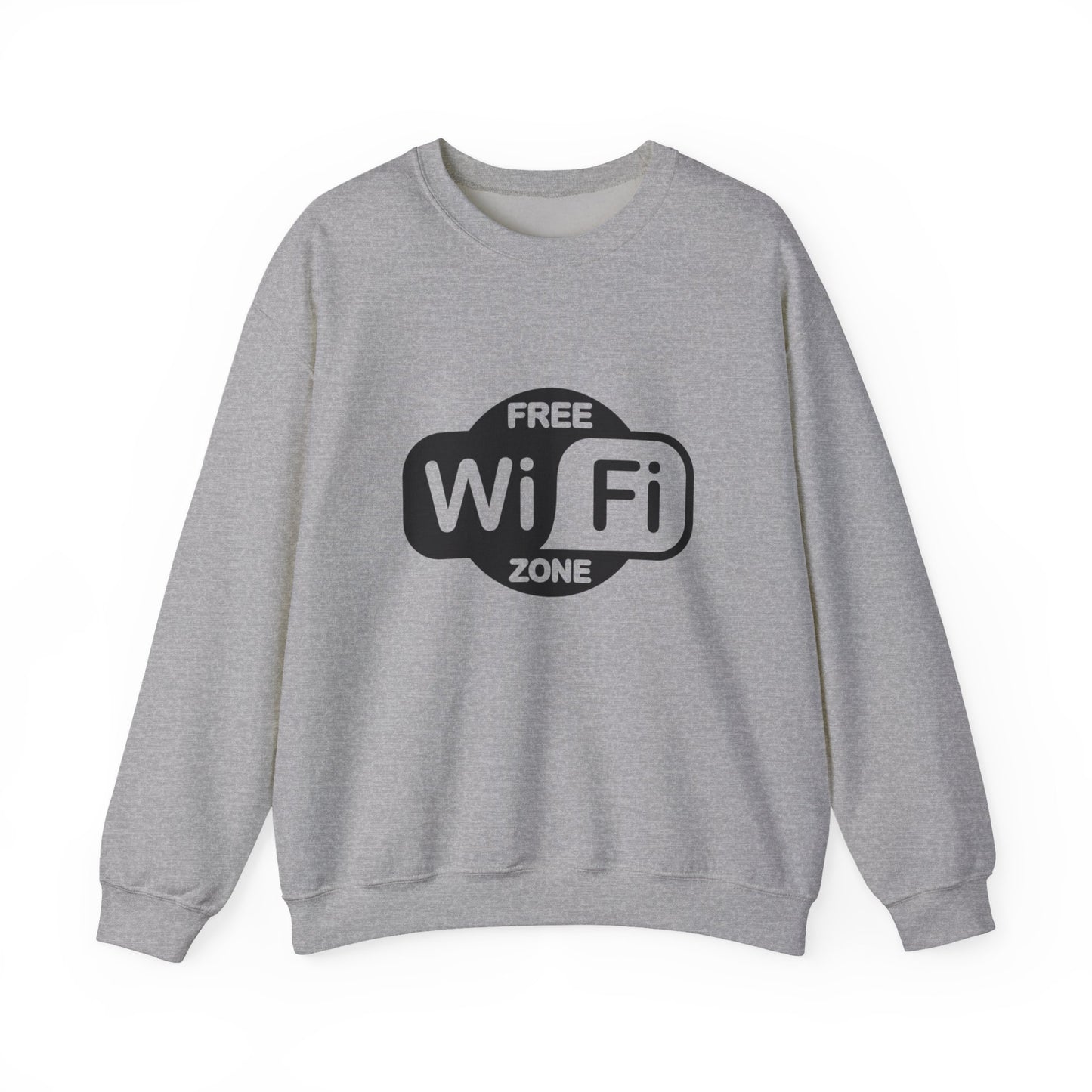 Cozy WiFi Zone Sweatshirt | Unisex Crewneck | Perfect for Home, Travel, or Gifts