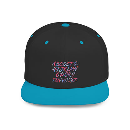 Trendy Flat Bill Snapback Hat, Casual Streetwear Cap, Hip Hop Accessory, Unisex Headwear, Perfect for Festivals and Everyday Style