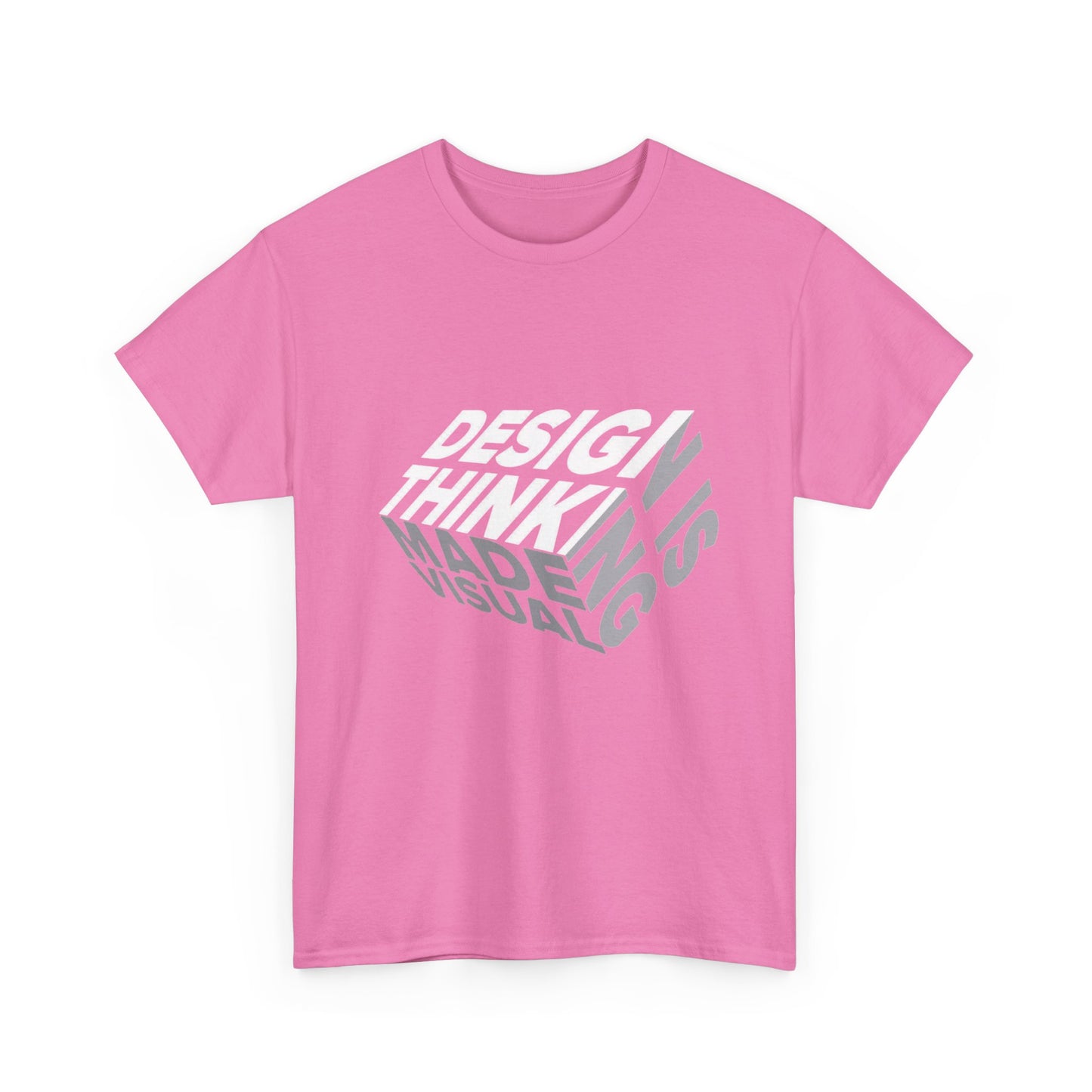 Design Thinking  Heavy Cotton Tee, Casual Graphic Tees, Gift for Designers, Cool Everyday Wear, Unique Art Shirt, Trendy Fashion Top