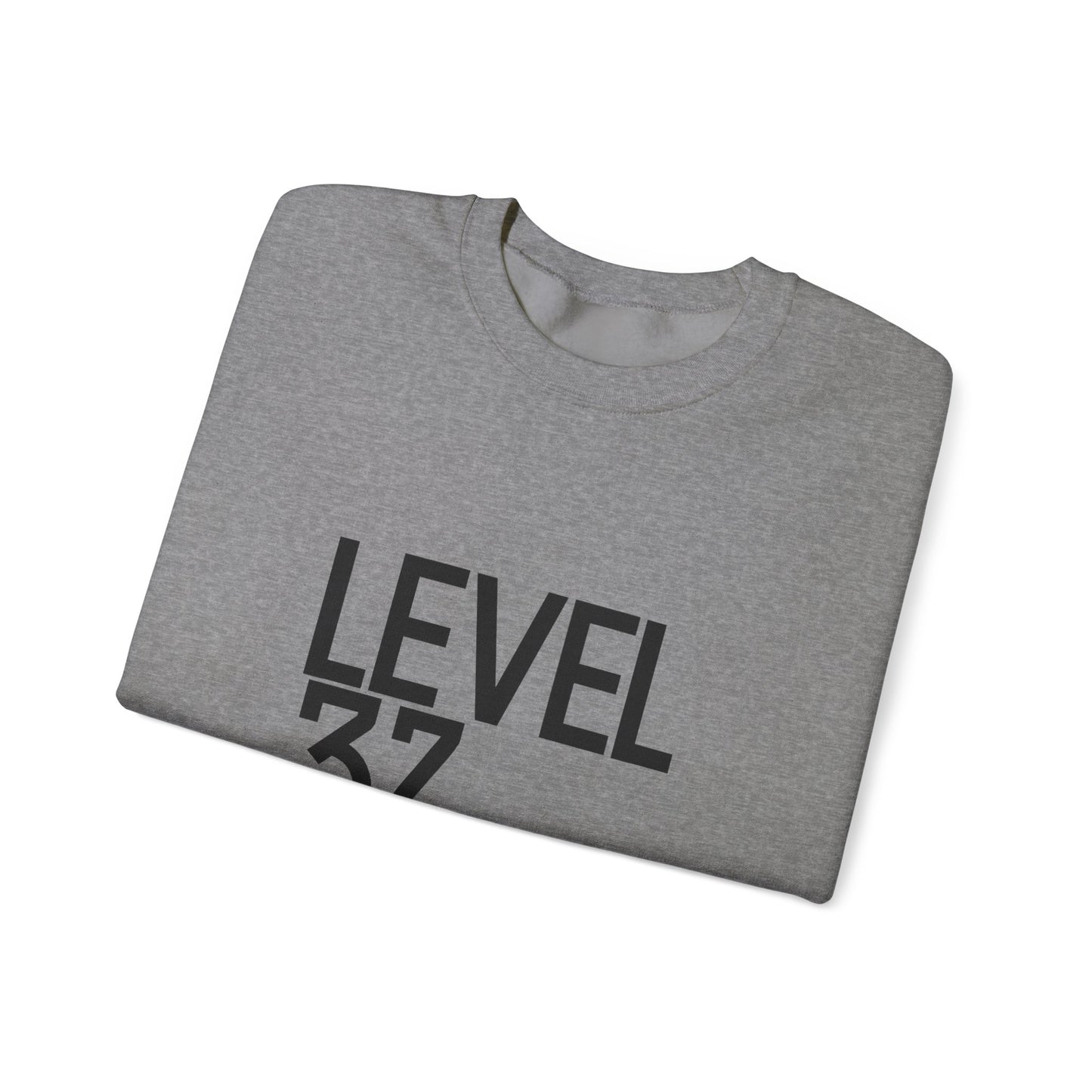 Level 37 Unisex Heavy Blend™ Crewneck Sweatshirt - Gaming Gift, Casual Wear, Birthday Present, Trendy Sweater, Unique Design