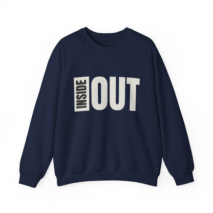 Inside Out Unisex Crewneck Sweatshirt - Cozy Apparel for Casual Days, Perfect Gift for Friends, Trendy Streetwear, Unique Style
