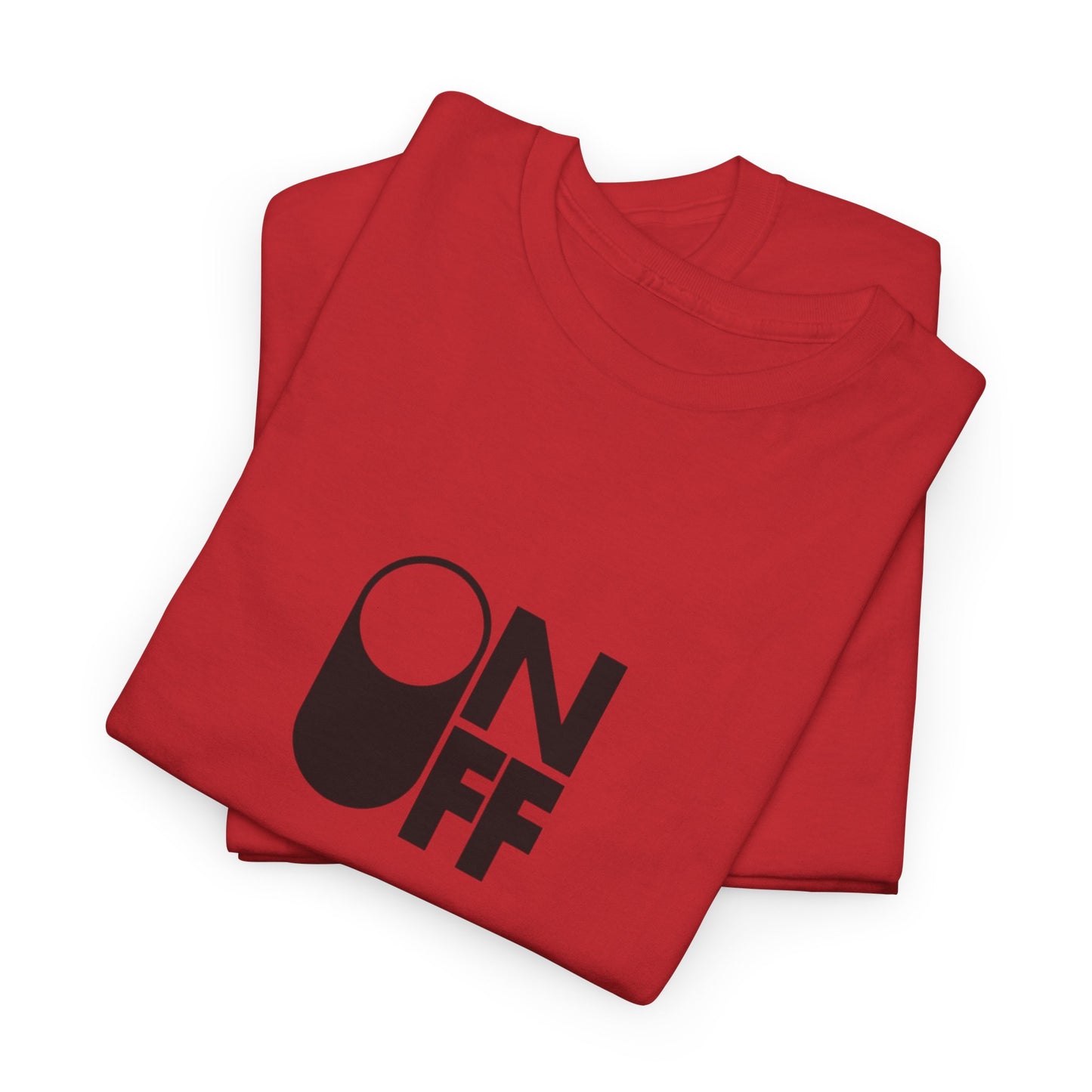 ON/OFF Heavy Cotton Tee - Perfect Gift for Tech Lovers, Casual Wear, Gamer Shirt, Everyday Comfort