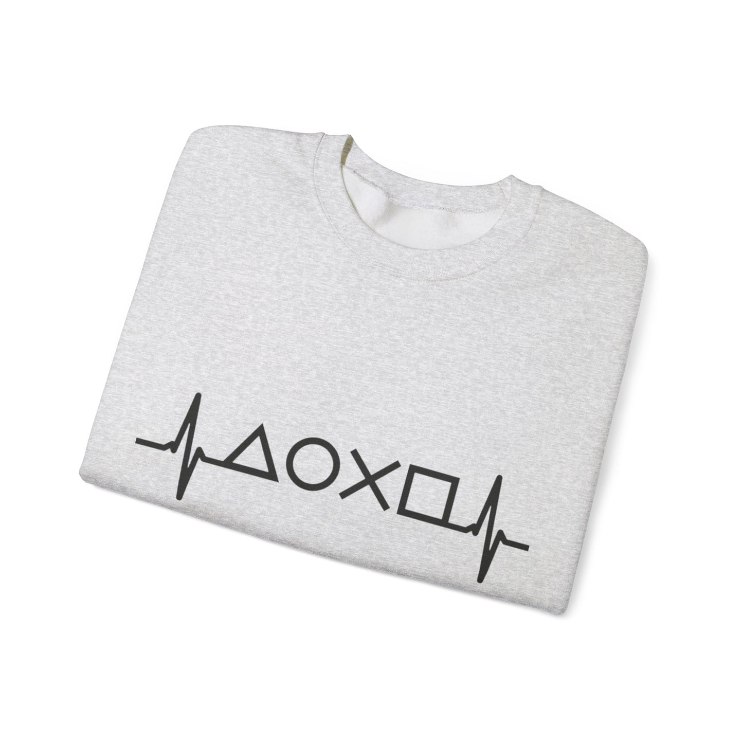 Heartbeat Unisex Sweatshirt, Cozy Crewneck Sweatshirt, Graphic Sweatshirt, Gift for Him/Her, Casual Wear, Perfect for Seasons