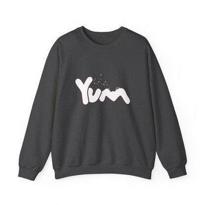 Yummy Vibes Crewneck Sweatshirt | Unisex Cool Fashion Gift, Cozy Loungewear, Foodie Apparel, Fun Kitchen Wear, Casual Everyday Style