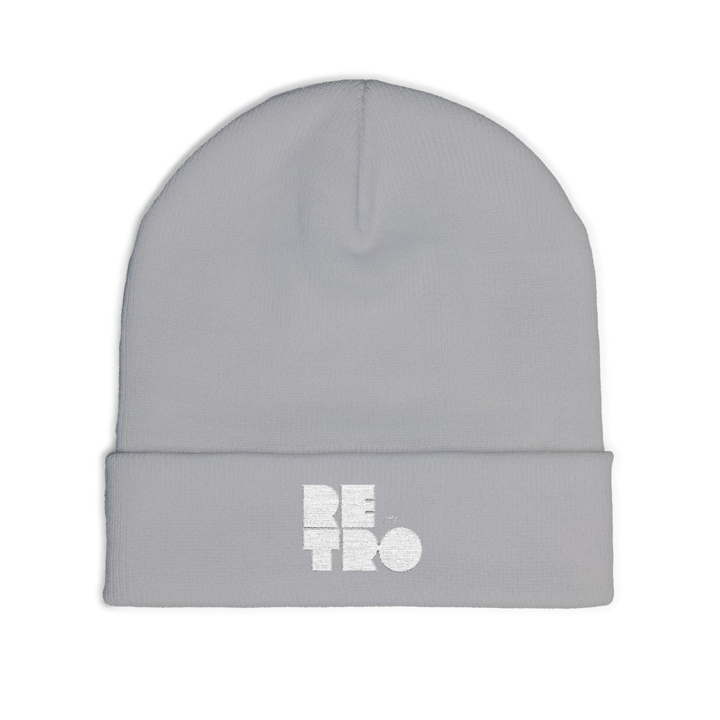 Retro Embroidered Knit Beanie, Cozy Winter Hat, Fashionable Beanie, Stylish Headwear, Perfect Gift for Him or Her