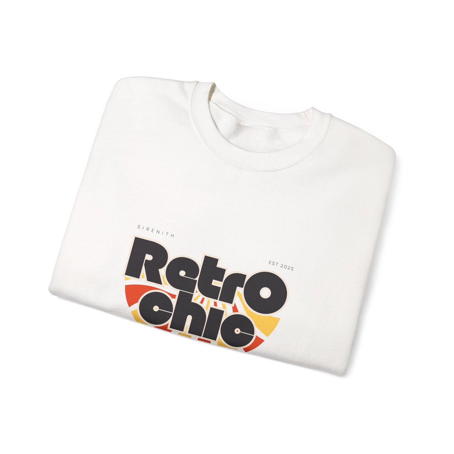 Retro Chic Unisex Crewneck Sweatshirt, Vintage Fashion Sweater, Cozy Casual Wear, Gift for Her, Perfect for Fall