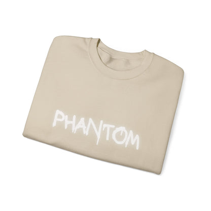 Phantom Unisex Crewneck Sweatshirt, Cozy Fashion, Casual Wear, Halloween Apparel, Gift for Ghost Lovers, Comfortable Everyday