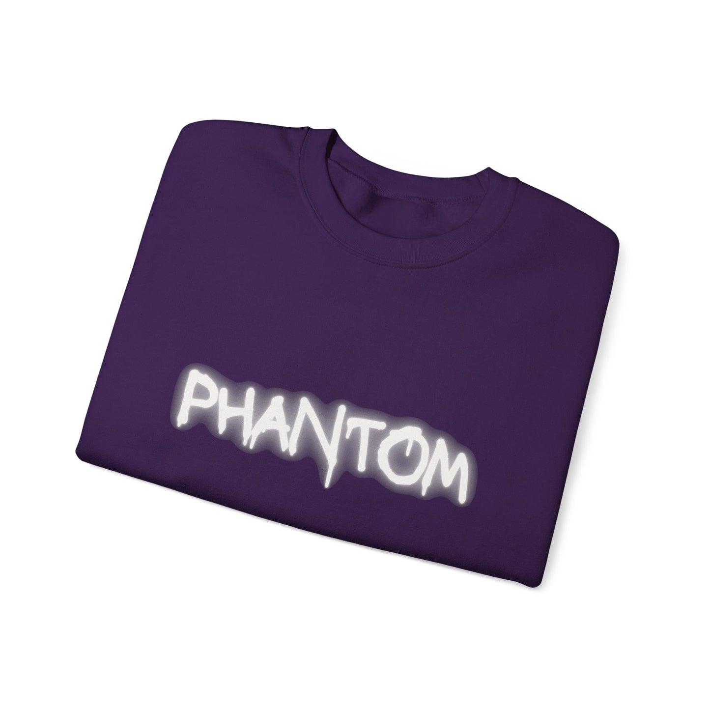 Phantom Unisex Crewneck Sweatshirt, Cozy Fashion, Casual Wear, Halloween Apparel, Gift for Ghost Lovers, Comfortable Everyday