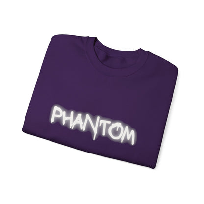 Phantom Unisex Crewneck Sweatshirt, Cozy Fashion, Casual Wear, Halloween Apparel, Gift for Ghost Lovers, Comfortable Everyday