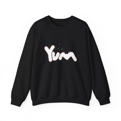 Yummy Vibes Crewneck Sweatshirt | Unisex Cool Fashion Gift, Cozy Loungewear, Foodie Apparel, Fun Kitchen Wear, Casual Everyday Style