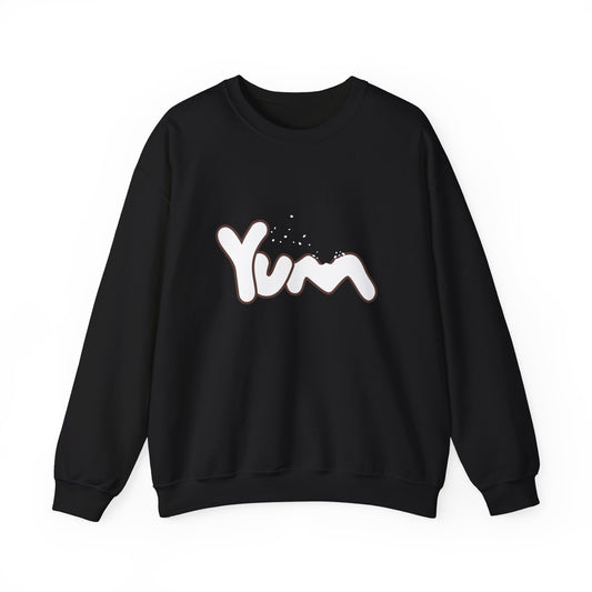 Yummy Vibes Crewneck Sweatshirt | Unisex Cool Fashion Gift, Cozy Loungewear, Foodie Apparel, Fun Kitchen Wear, Casual Everyday Style
