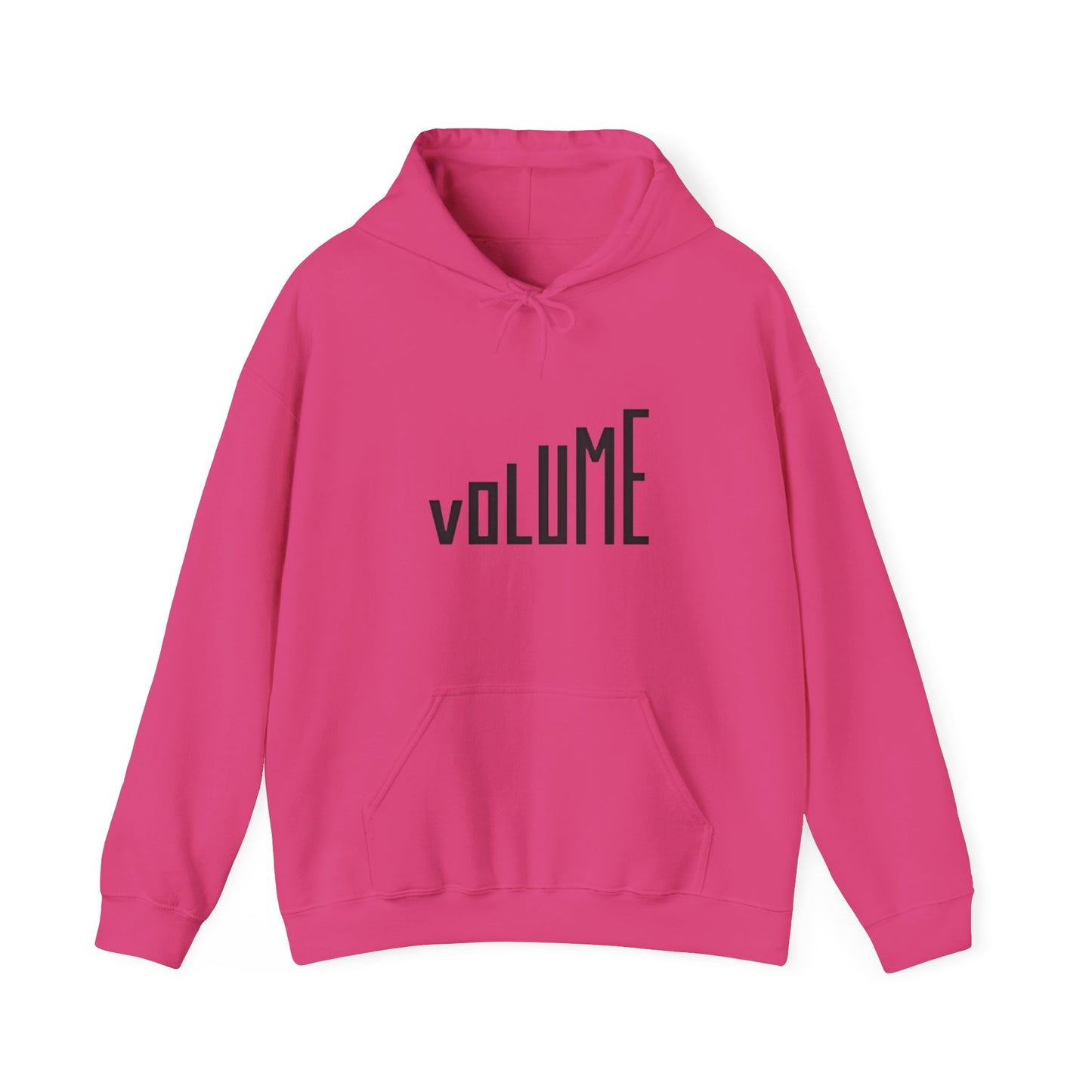Volume Graphic Unisex Hoodie, Cozy Sweatshirt, Casual Wear, Music Lover Gift, Trendy Streetwear, Lounge Hoodie