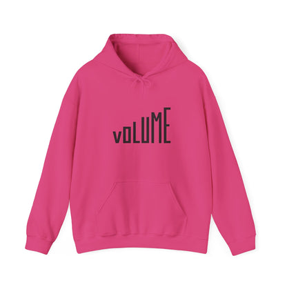 Volume Graphic Unisex Hoodie, Cozy Sweatshirt, Casual Wear, Music Lover Gift, Trendy Streetwear, Lounge Hoodie