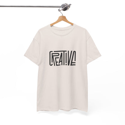 Creative Vibes Heavy Cotton Tee, Artistic T-Shirt for Creatives, Gift for Artists, Daily Wear, Inspiration Tee