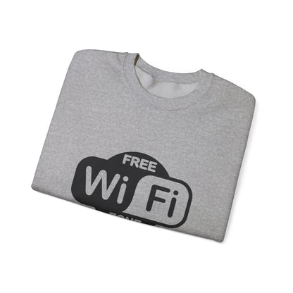 Cozy WiFi Zone Sweatshirt | Unisex Crewneck | Perfect for Home, Travel, or Gifts