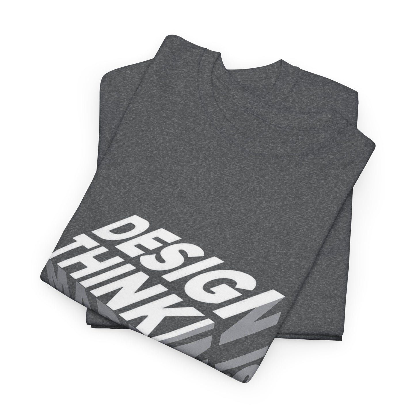 Design Thinking  Heavy Cotton Tee, Casual Graphic Tees, Gift for Designers, Cool Everyday Wear, Unique Art Shirt, Trendy Fashion Top