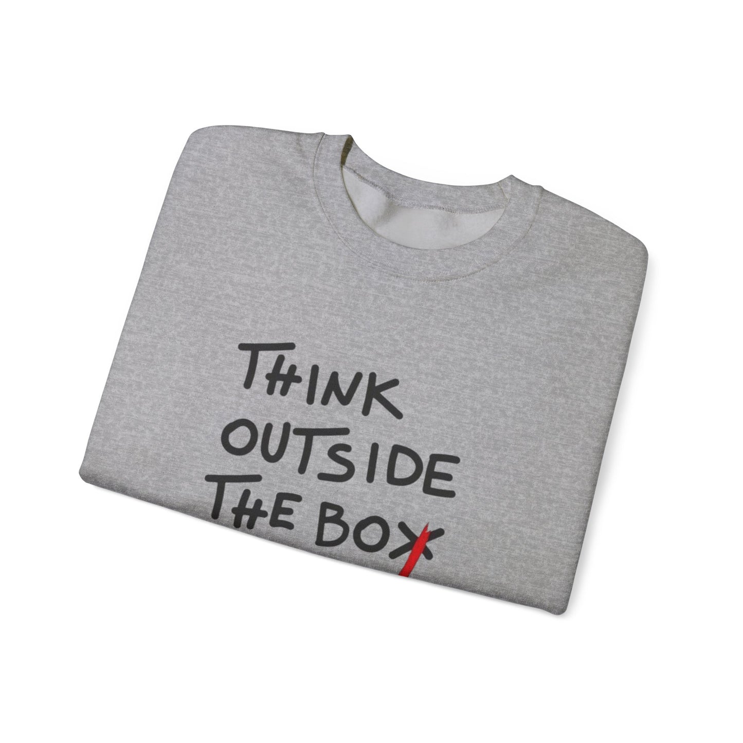 Creative Thinking Sweatshirt, Gift for Entrepreneurs, Cozy Crewneck, Motivational Apparel, Perfect for Casual Days