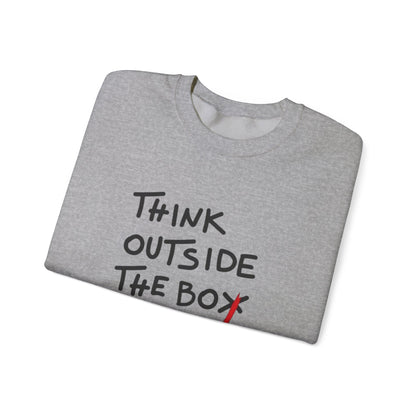 Creative Thinking Sweatshirt, Gift for Entrepreneurs, Cozy Crewneck, Motivational Apparel, Perfect for Casual Days