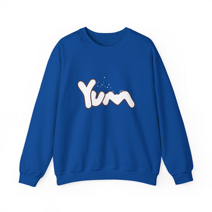 Yummy Vibes Crewneck Sweatshirt | Unisex Cool Fashion Gift, Cozy Loungewear, Foodie Apparel, Fun Kitchen Wear, Casual Everyday Style