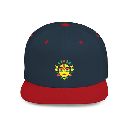 Sunshine Embroidered Flat Bill Snapback Cap - Summer Hat, Outdoor Gear, Festival Accessory, Unique Gift, Stylish Hat