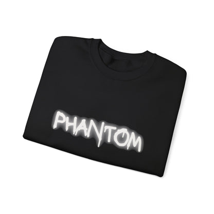 Phantom Unisex Crewneck Sweatshirt, Cozy Fashion, Casual Wear, Halloween Apparel, Gift for Ghost Lovers, Comfortable Everyday