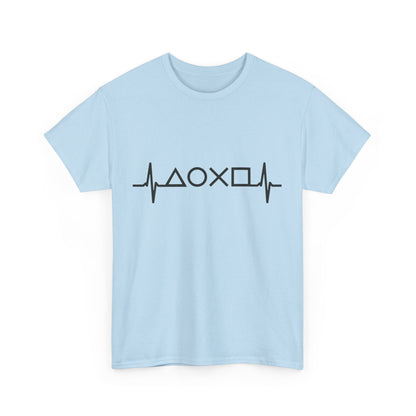 Heartbeat Graphic Tee for Everyday Wear, Cotton T-shirt, Casual Gift, Music Lover Shirt, Trendy Everyday Tee