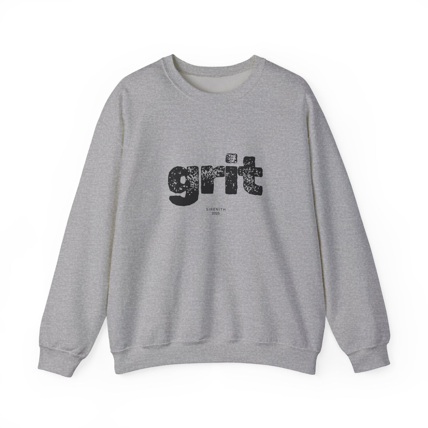 Grit Inspirational Crewneck Sweatshirt | Cozy Unisex Pullover, Motivational Gift, Perfect for Fall, Self-Care Apparel, Casual Everyday Wear