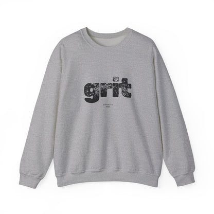 Grit Inspirational Crewneck Sweatshirt | Cozy Unisex Pullover, Motivational Gift, Perfect for Fall, Self-Care Apparel, Casual Everyday Wear