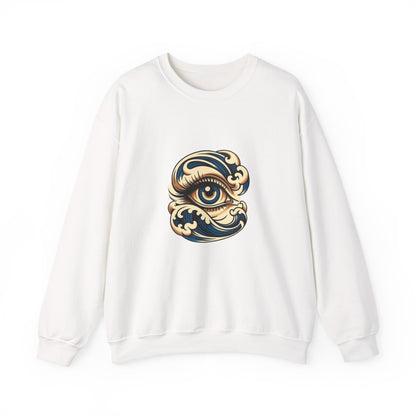 Eye of Awareness Unisex Crewneck Sweatshirt | Cozy Artistic Wear, Casual Gift, Art-Lovers Attire, Everyday Comfort