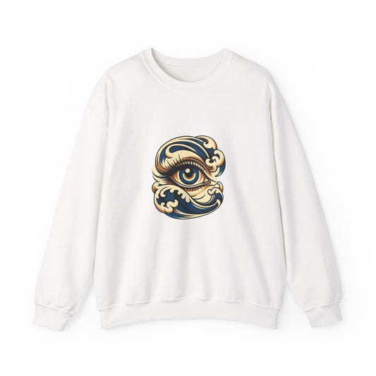 Eye of Awareness Unisex Crewneck Sweatshirt | Cozy Artistic Wear, Casual Gift, Art-Lovers Attire, Everyday Comfort
