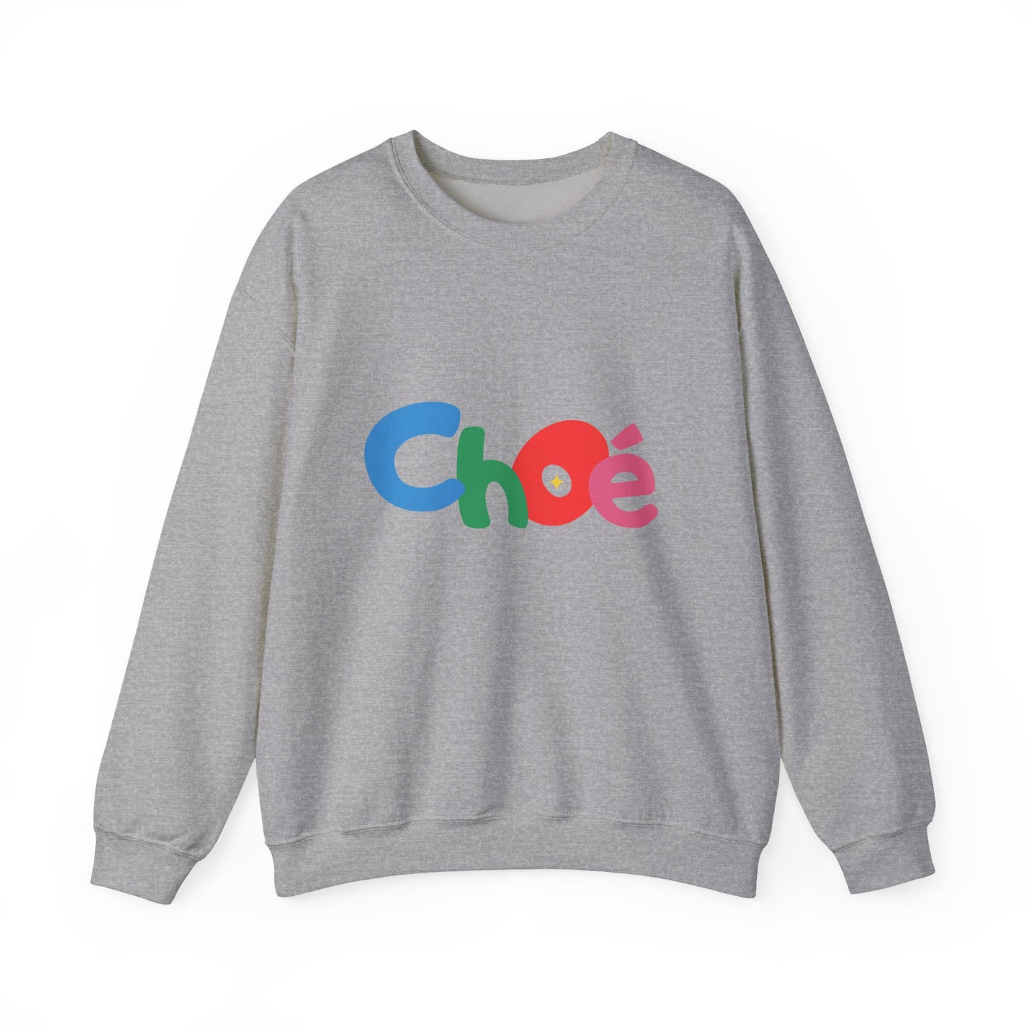 Colorful Chloé Sweatshirt for All Seasons, Unisex Crewneck Sweatshirt, Gift for Her, Trendy Apparel, Cozy Casual Wear, Birthday Gift