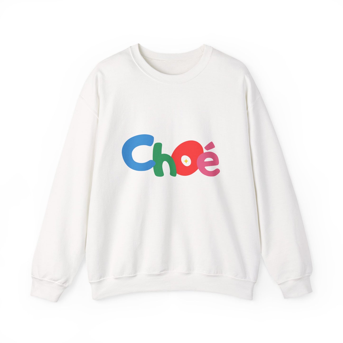 Colorful Chloé Sweatshirt for All Seasons, Unisex Crewneck Sweatshirt, Gift for Her, Trendy Apparel, Cozy Casual Wear, Birthday Gift