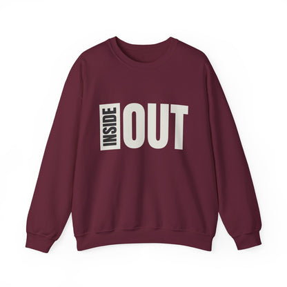 Inside Out Unisex Crewneck Sweatshirt - Cozy Apparel for Casual Days, Perfect Gift for Friends, Trendy Streetwear, Unique Style