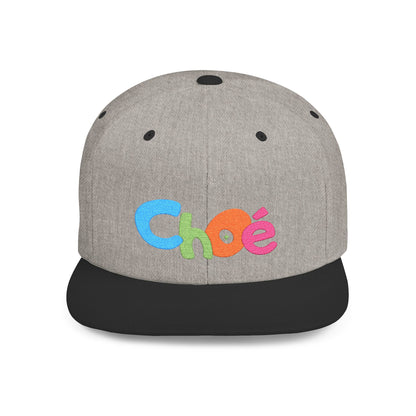Colorful Personalized Flat Bill Snapback Cap for Kids, Fun Fashion Accessory, Birthday Gift, Custom Name Hat, Trending Cap