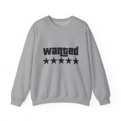 Wanted Stars Unisex Sweatshirt | Cozy Graphic Crewneck | Casual Wear, Unique Gift, Streetwear, Fashion Statement, Holiday Apparel