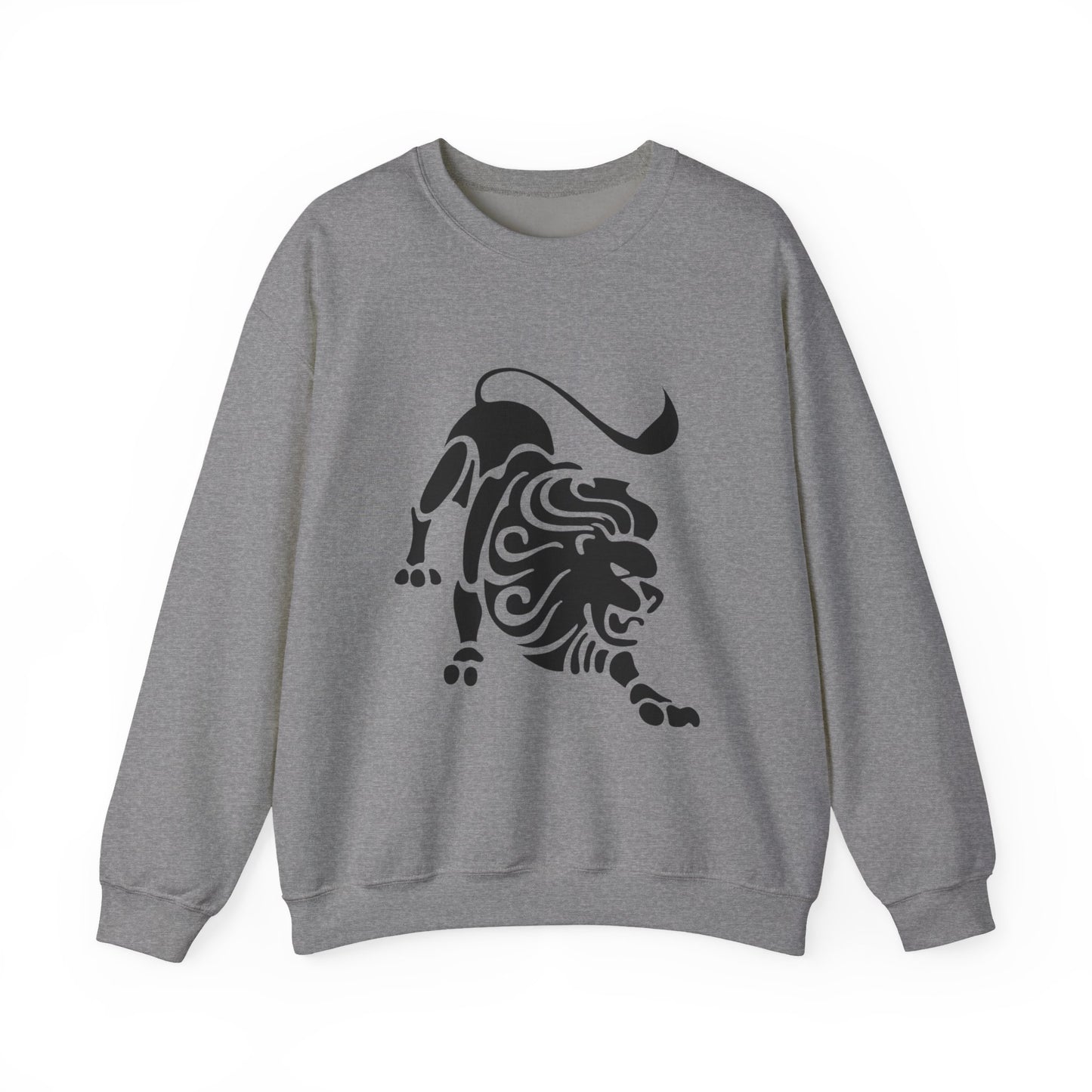 Fierce Lion Crewneck Sweatshirt | Unisex Heavy Blend for Everyday Comfort, Casual Fashion, Gift for Animal Lovers, Cool Sweatshirt