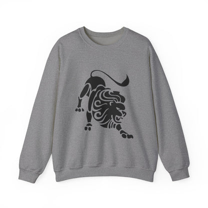 Fierce Lion Crewneck Sweatshirt | Unisex Heavy Blend for Everyday Comfort, Casual Fashion, Gift for Animal Lovers, Cool Sweatshirt