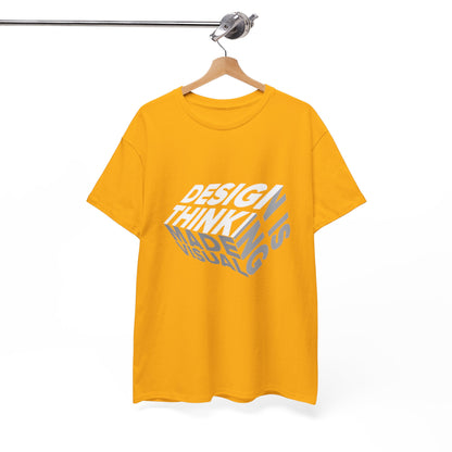 Design Thinking  Heavy Cotton Tee, Casual Graphic Tees, Gift for Designers, Cool Everyday Wear, Unique Art Shirt, Trendy Fashion Top