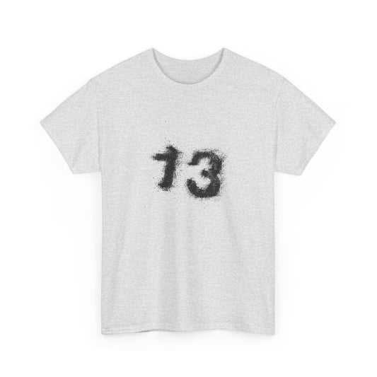 Heavy Cotton Tee with Graphic 13 - Trendy Streetwear, Casual Wear, Gift for Fans, Halloween Apparel, Unique Graphic Tee