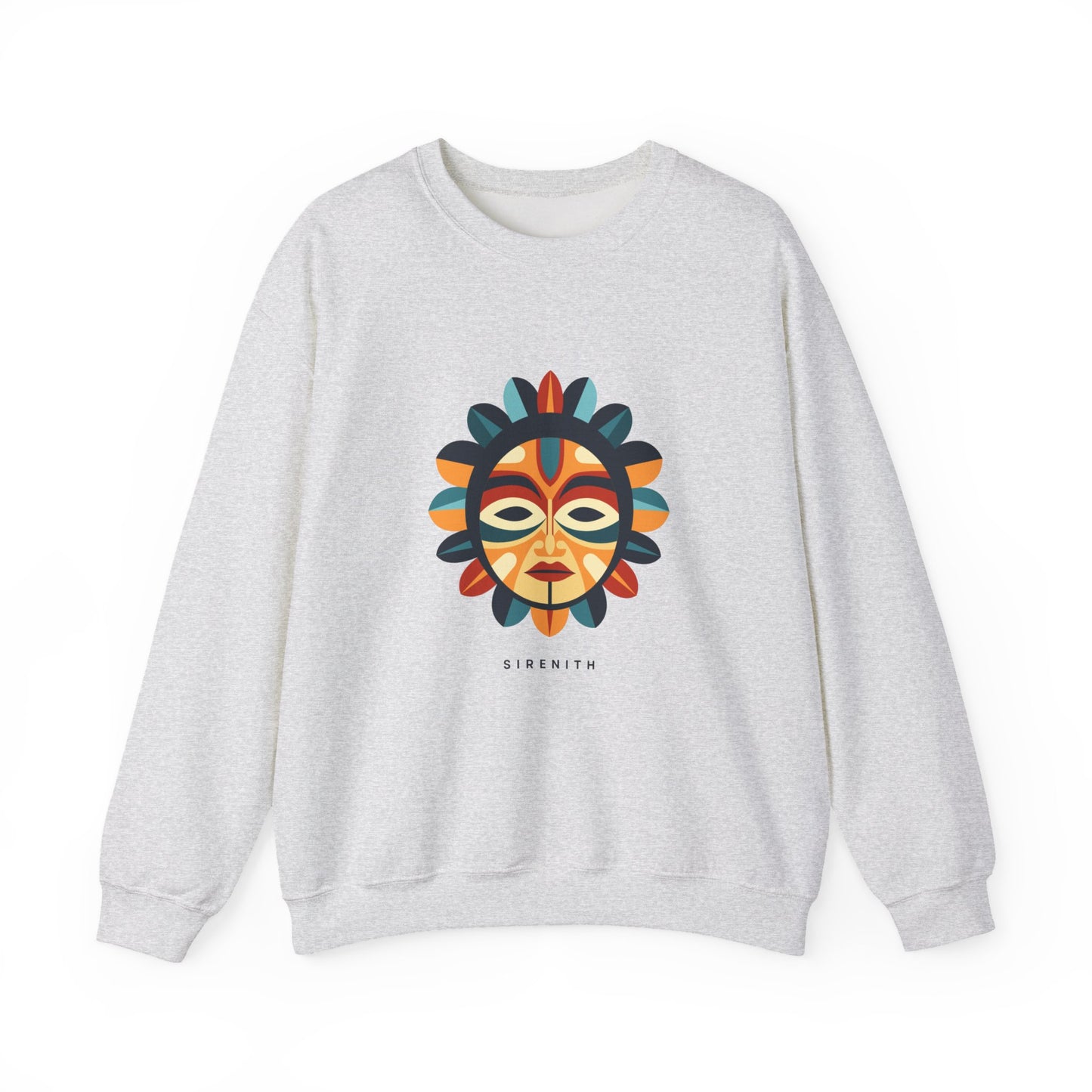 Colorful Art-Inspired Crewneck Sweatshirt, Bohemian Style Sweatshirt, Unisex Fashion Layer, Cozy Gift for Her/Him, Artsy Sweat, Ethnic