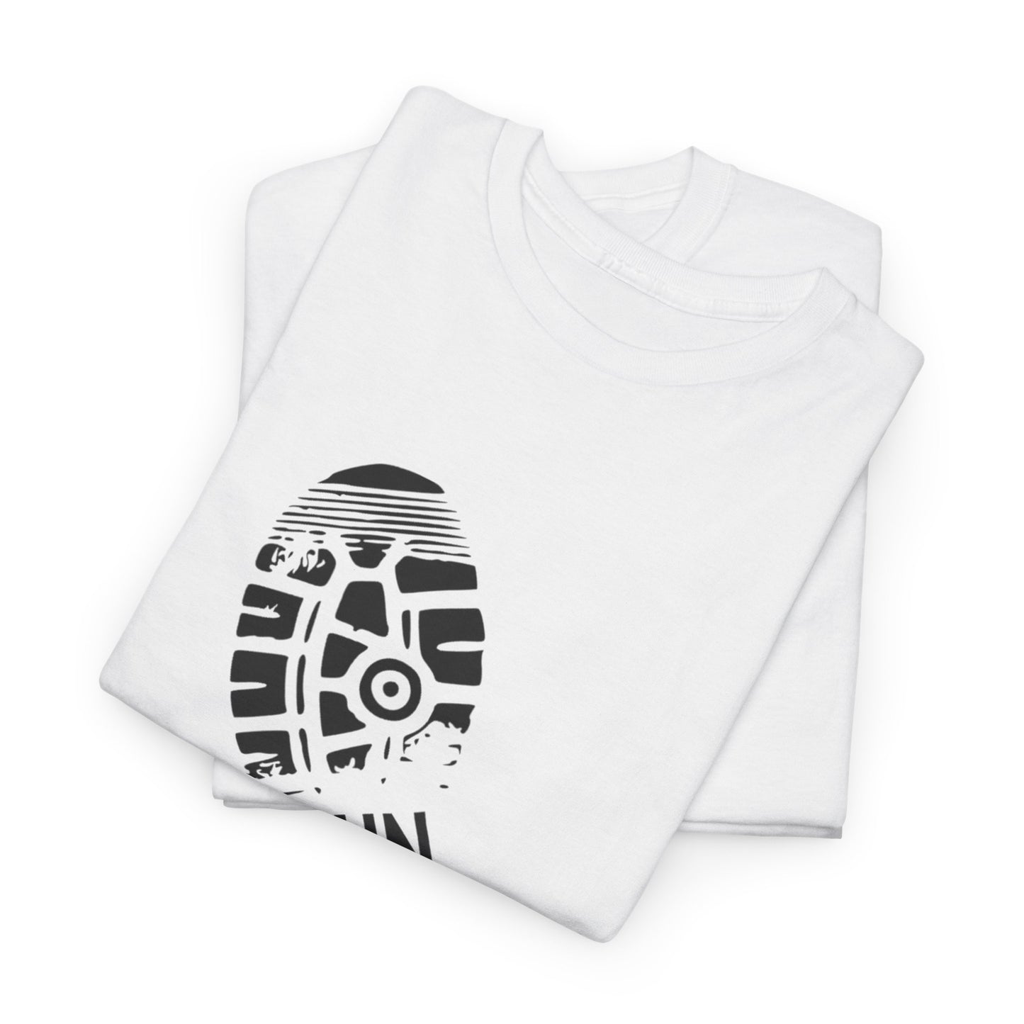 Run Graphic Heavy Cotton Tee - Casual Fitness Wear, Workout Shirt, Gym Apparel, Motivational Tee, Sports Clothing