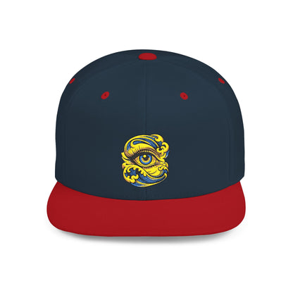 Eye-Catching Embroidered Snapback Hat | Trendy Cap, Casual Accessories, Outdoor Style, Unique Gift, Streetwear Fashion