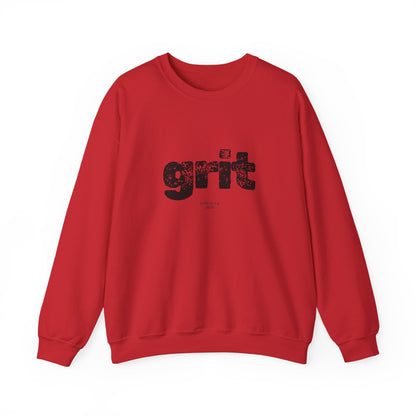 Grit Inspirational Crewneck Sweatshirt | Cozy Unisex Pullover, Motivational Gift, Perfect for Fall, Self-Care Apparel, Casual Everyday Wear
