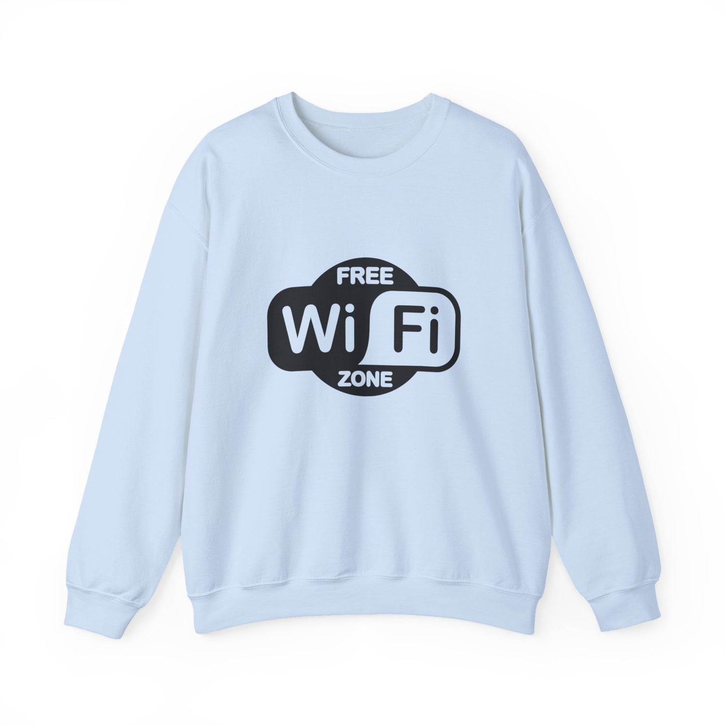 Cozy WiFi Zone Sweatshirt | Unisex Crewneck | Perfect for Home, Travel, or Gifts