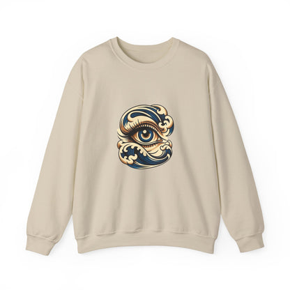 Eye of Awareness Unisex Crewneck Sweatshirt | Cozy Artistic Wear, Casual Gift, Art-Lovers Attire, Everyday Comfort