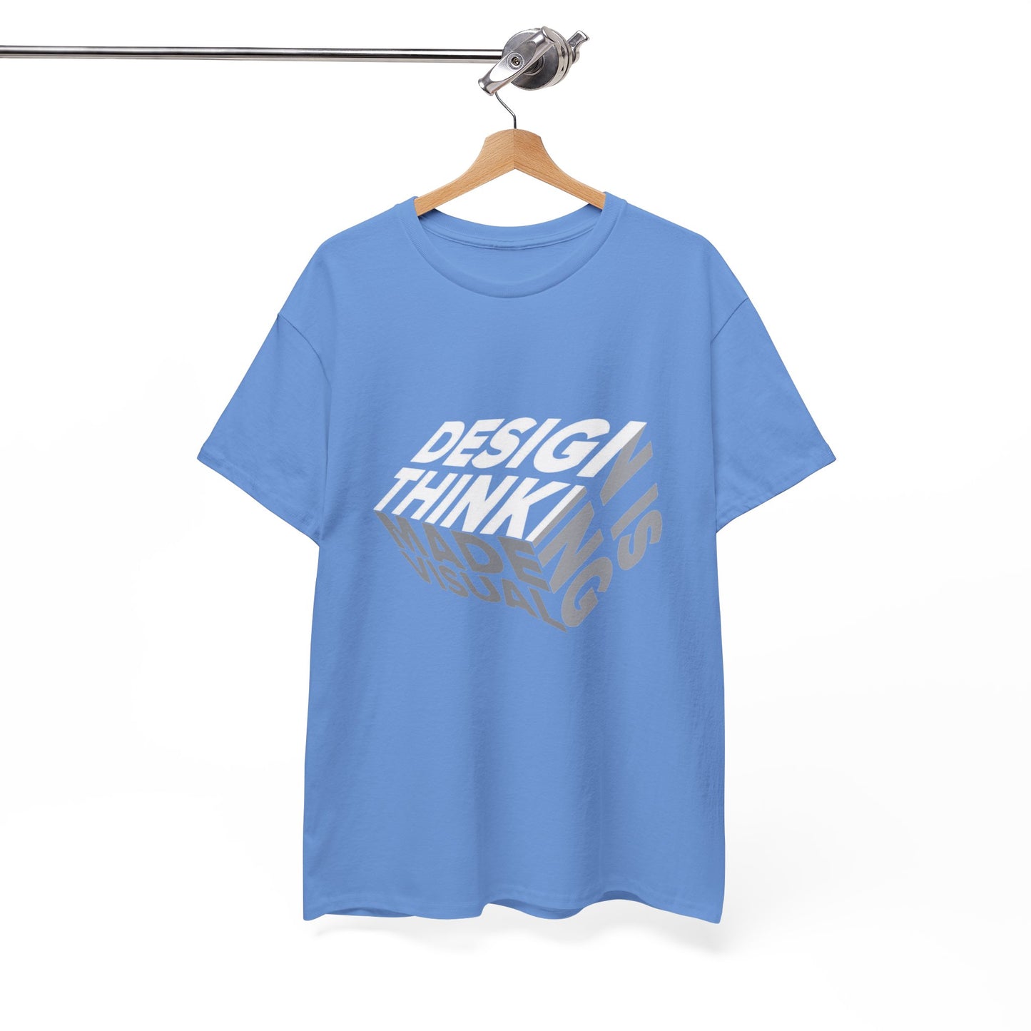 Design Thinking  Heavy Cotton Tee, Casual Graphic Tees, Gift for Designers, Cool Everyday Wear, Unique Art Shirt, Trendy Fashion Top