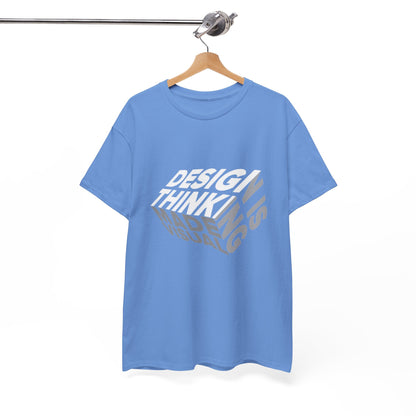 Design Thinking  Heavy Cotton Tee, Casual Graphic Tees, Gift for Designers, Cool Everyday Wear, Unique Art Shirt, Trendy Fashion Top