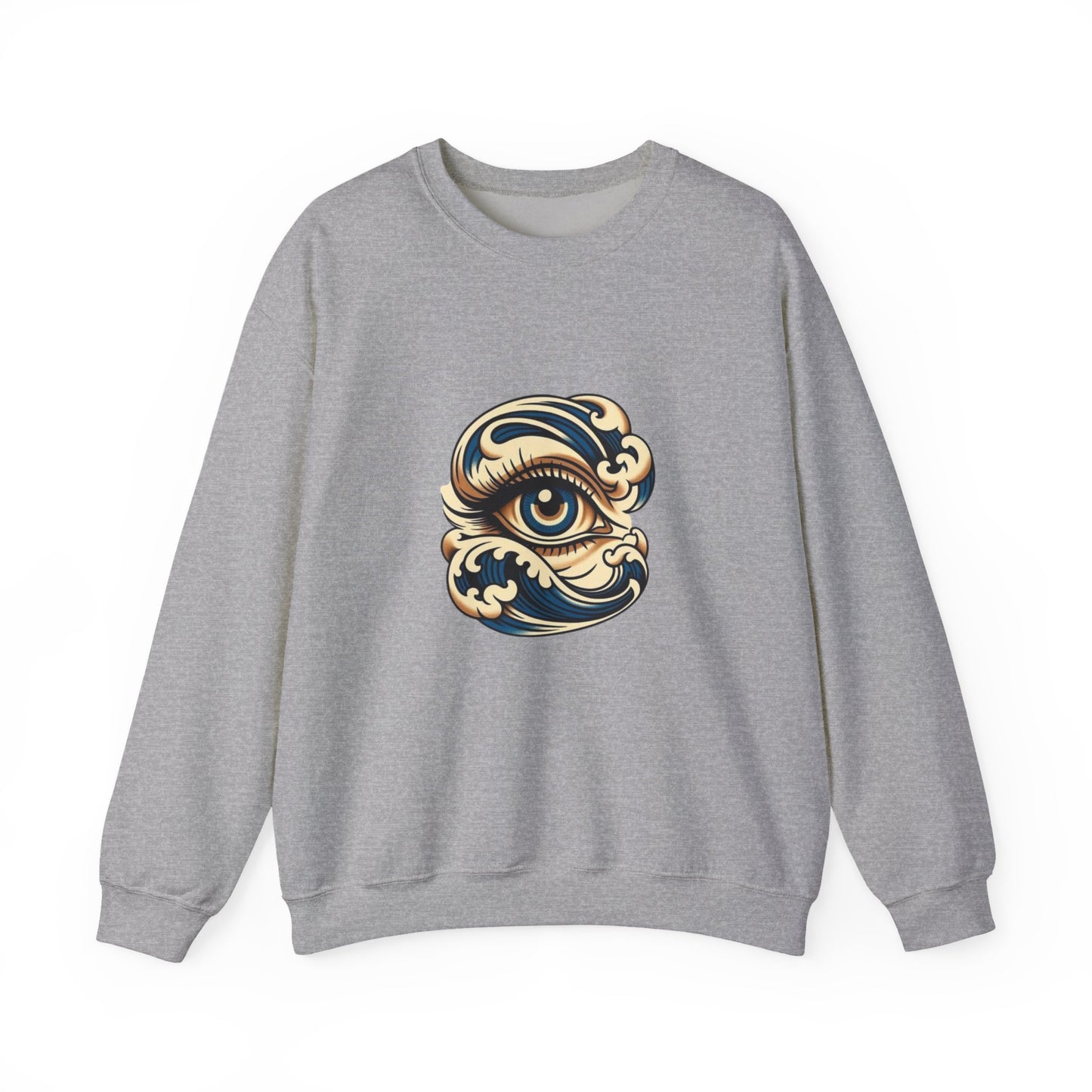 Eye of Awareness Unisex Crewneck Sweatshirt | Cozy Artistic Wear, Casual Gift, Art-Lovers Attire, Everyday Comfort