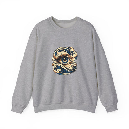 Eye of Awareness Unisex Crewneck Sweatshirt | Cozy Artistic Wear, Casual Gift, Art-Lovers Attire, Everyday Comfort