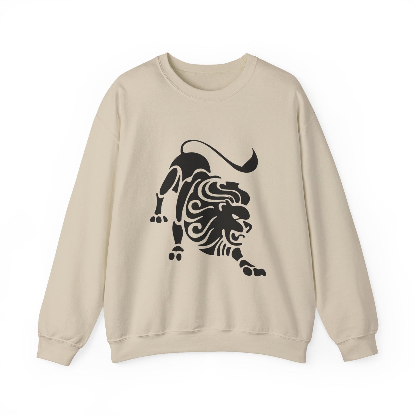 Fierce Lion Crewneck Sweatshirt | Unisex Heavy Blend for Everyday Comfort, Casual Fashion, Gift for Animal Lovers, Cool Sweatshirt